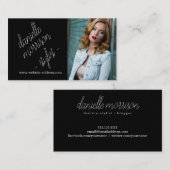 Modern Chic Mode Stylist Actor Model Visitekaartje (Voorkant / Achterkant)