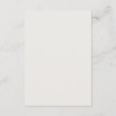 Modern Chic Monochrome Wedding Dress Code Card Informatiekaartje (Achterkant)