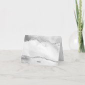 Modern Chic Monogram Marble Visitekaartje Notitiekaartje (Achterkant)