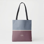 Modern Chic Monogrammed Canvas tas (Voorkant)