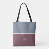 Modern Chic Monogrammed Canvas tas (Achterkant)