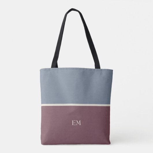 Modern Chic Monogrammed Canvas tas (Achterkant)