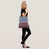 Modern Chic Monogrammed Canvas tas (Op model)