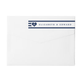 Modern Chic Navy Blue en White Wedding