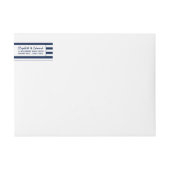 Modern Chic Navy Blue en White Wedding (Voorkant)