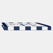 Modern Chic Navy Blue & White Wedding Gastenboek (Rug)