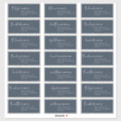Modern chic | Navy Recipient Guest-Adresetiketten Sticker (Vel)