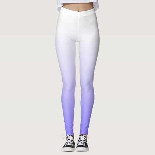 Modern Chic Paars Lila Ombre Leggings (Voorkant)