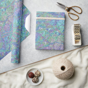 Modern Chic Pastel Colors Marble Mosaic Pattern Cadeaupapier
