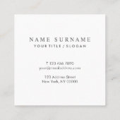 Modern Chic PastelRoze Sequin Square Visitekaartje (Achterkant)