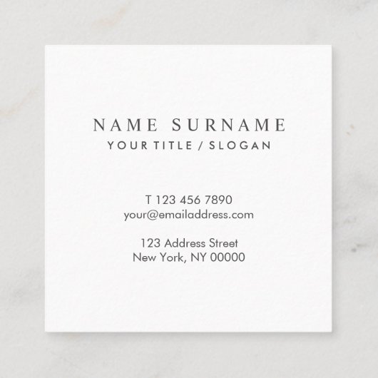 Modern Chic PastelRoze Sequin Square Visitekaartje (Achterkant)