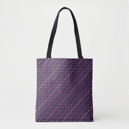 Modern Chic Pattern Design Abstracte kleurrijke ku Tote Bag (Voorkant)
