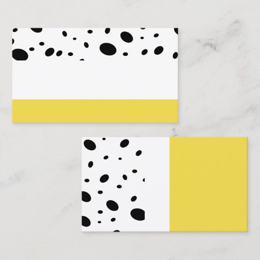 modern chic patterted custom visitekaartje (Voorkant / Achterkant)