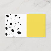 modern chic patterted custom visitekaartje (Achterkant)