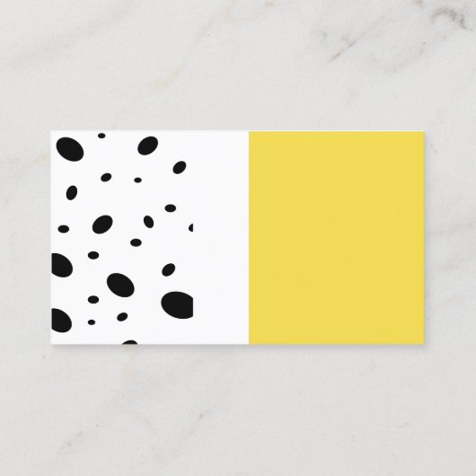 modern chic patterted custom visitekaartje (Achterkant)