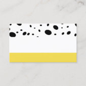 modern chic patterted custom visitekaartje (Voorkant)