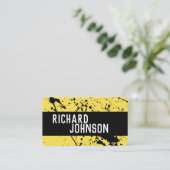 modern chic patterted custom visitekaartje (Staand voorkant)