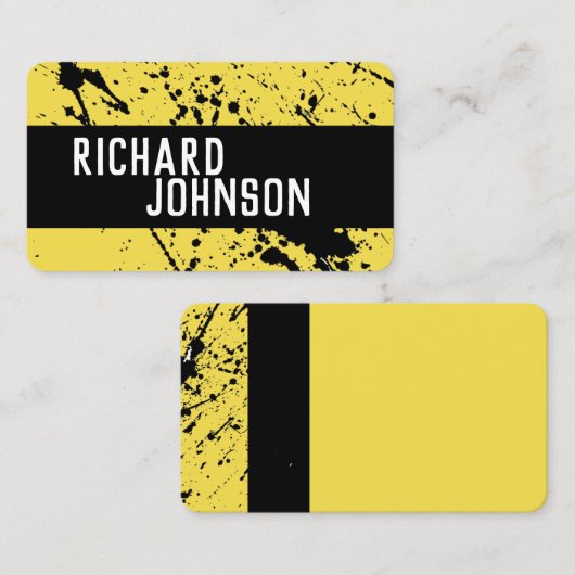 modern chic patterted custom visitekaartje (Voorkant / Achterkant)