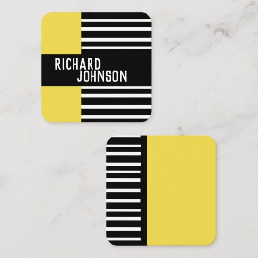 modern chic patterted custom visitekaartje (Voorkant / Achterkant)