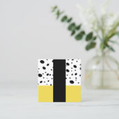 modern chic patterted custom visitekaartje (Staand voorkant)