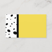 modern chic patterted custom visitekaartje (Achterkant)