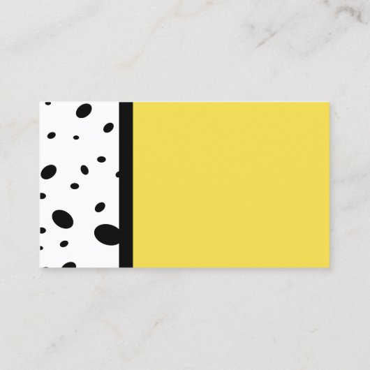 modern chic patterted custom visitekaartje (Achterkant)