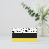 modern chic patterted custom visitekaartje (Staand voorkant)