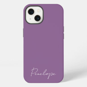 Modern Chic Personalized naammanuscript Dusky Paar iPhone 13 Hoesje
