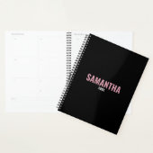 Modern Chic Pink & Black Appointbook  Planner (Display)