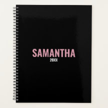 Modern Chic Pink & Black Appointbook 