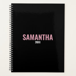 Modern Chic Pink & Black Appointbook  Planner