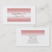 Modern Chic Pink Damask Chic Visitekaartje (Voorkant / Achterkant)