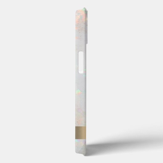 Modern Chic Pink Flamingos Opal Iridescent Case-Mate iPhone Case (Achterkant / Rechts)