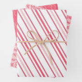 Modern Chic Pink Love Valentijn Day Inpakpapier Vel (In situ)