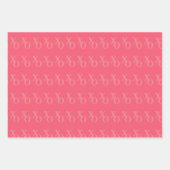 Modern Chic Pink Love Valentijn Day Inpakpapier Vel (Voorkant 3)