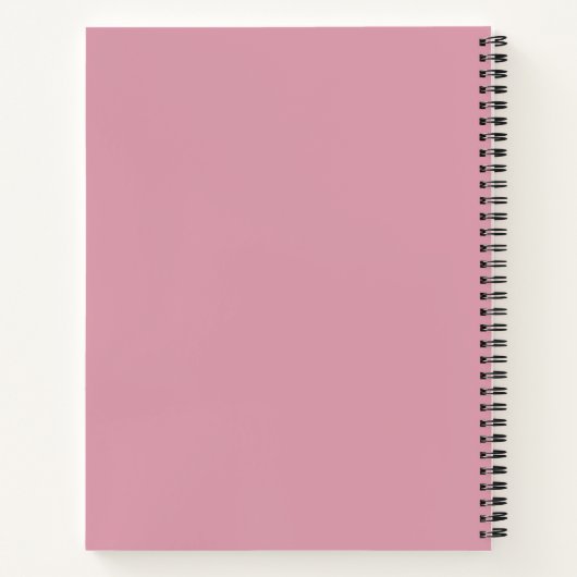 Modern Chic Pink & White Notitieboek (Achterkant)