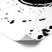 modern chic poster ampersand in zwart-wit (Hoek)