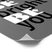 modern chic - poster , gelukkig citaat (Hoek)