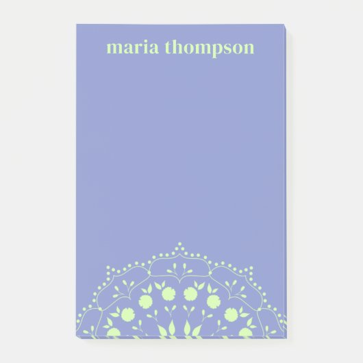 Modern Chic Professional Lavender Lime Green Cute Post-it® Notes (Voorkant)
