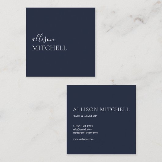 Modern Chic Professional Square Visitekaartje (Voorkant / Achterkant)