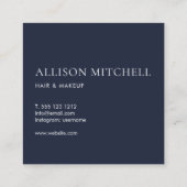 Modern Chic Professional Square Visitekaartje (Achterkant)