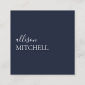 Modern Chic Professional Square Visitekaartje (Voorkant)