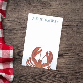 Modern Chic Red Lobster Seafood Post-it® Notes
