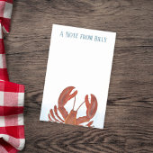 Modern Chic Red Lobster Seafood Post-it® Notes