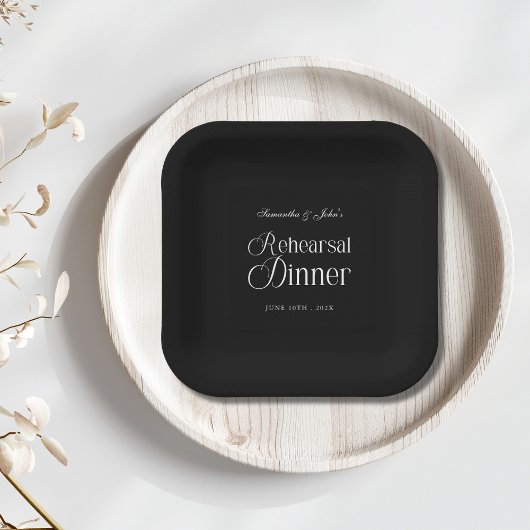  Modern Chic Rehearsal Dinner Papieren Bordje
