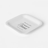  Modern Chic Rehearsal Dinner Papieren Bordje (Gebogen)