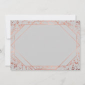 Modern Chic Roos Gold Paint Flicks 16e verjaardag Kaart (Achterkant)