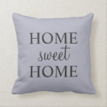 Modern chic rustic blue Grey Home Sweet script Kussen<br><div class="desc">Modern chic rustic blue Grey Home Sweet Home,  script,  Familie gooit Pillow.
U kunt de tekst eenvoudig wijzigen.</div>