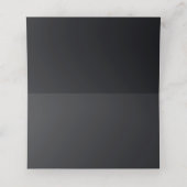 MODERN CHIC RUSTIC KRAFT BLACK LINE DRAADSTROOM PLAATSKAARTJE (Binnenkant ongevouwen)