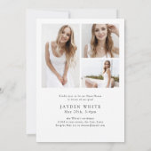 Modern Chic Script Class van 2025 Foto Afstuderen Kaart (Achterkant)